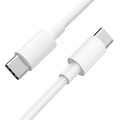 White 1m USB-C to USB-C charger cable for Huawei phones by 9eight5, compatible with electronic accessories and fast charging.