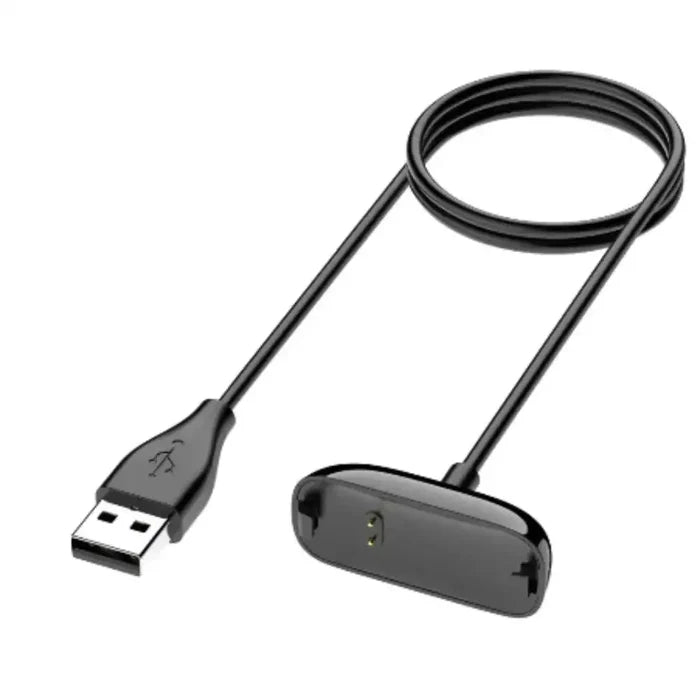Habicare USB charger cable for Fitbit Inspire and Ace series, TWS compatible, 100cm long for convenient charging.