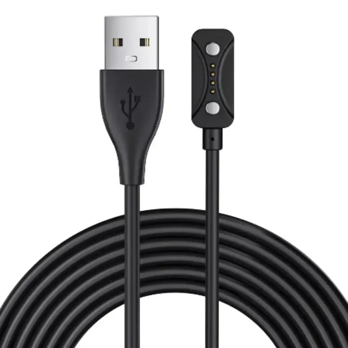 Habicare USB charger cable for Boneng Polar Pacer and Ignite 3 TWS earbuds, compatible charging accessory, black design.