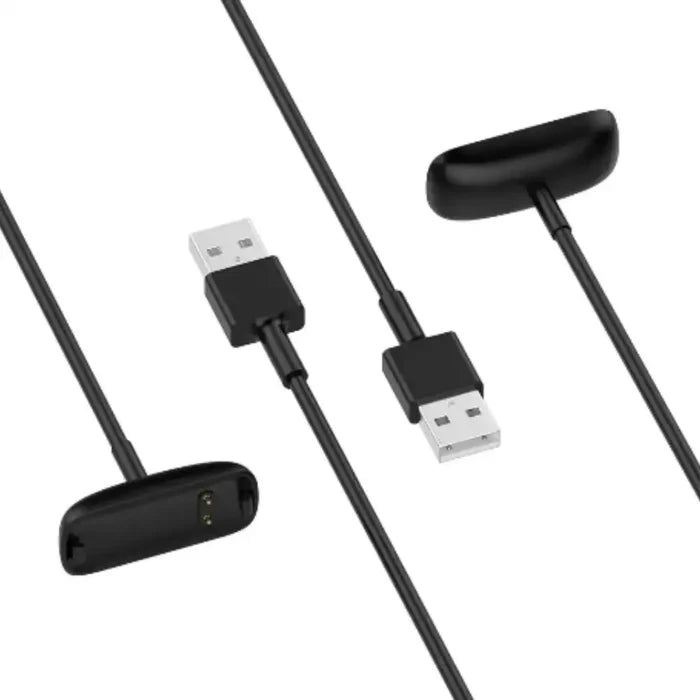 Habicare USB charger cable for Fitbit Inspire 3 TWS, showing the cable and connector for charging the fitness tracker.