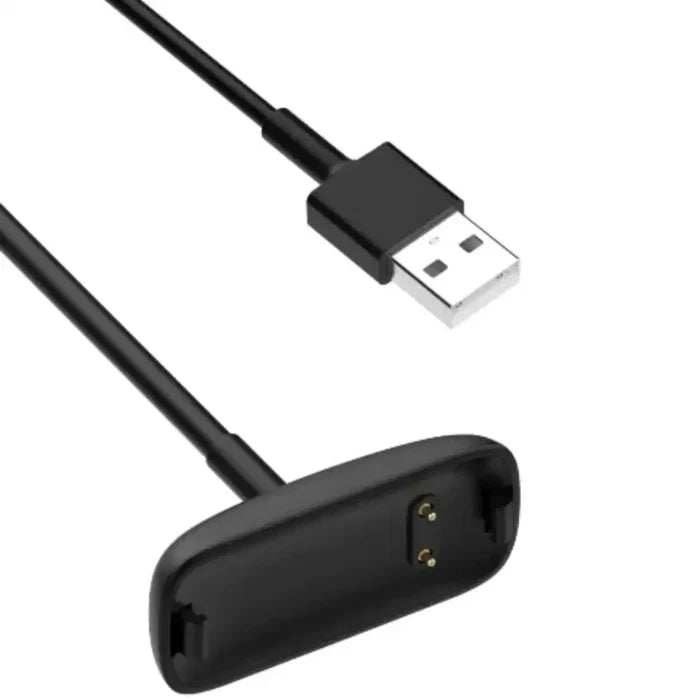 Habicare USB charger cable for Fitbit Inspire 3 TWS, showing the cable and connector for charging the fitness tracker.