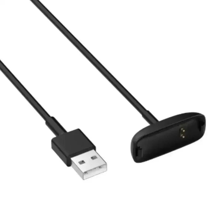 Habicare USB charger cable for Fitbit Inspire and Ace series, TWS style, with USB connector and compatible with Fitbit devices.