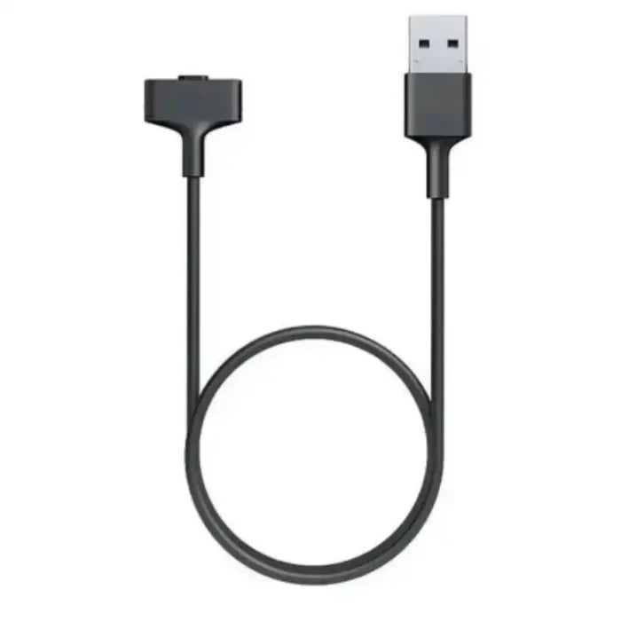 Habicare USB charger cable for Fitbit Ionic TWS smartwatch, showing the cable with USB and charging connector.