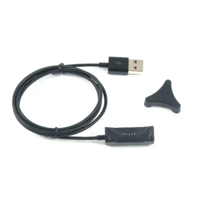 Habicare USB charger cable for LG Watch Urbane W200, TWS, 1 meter black charging cable on white background.