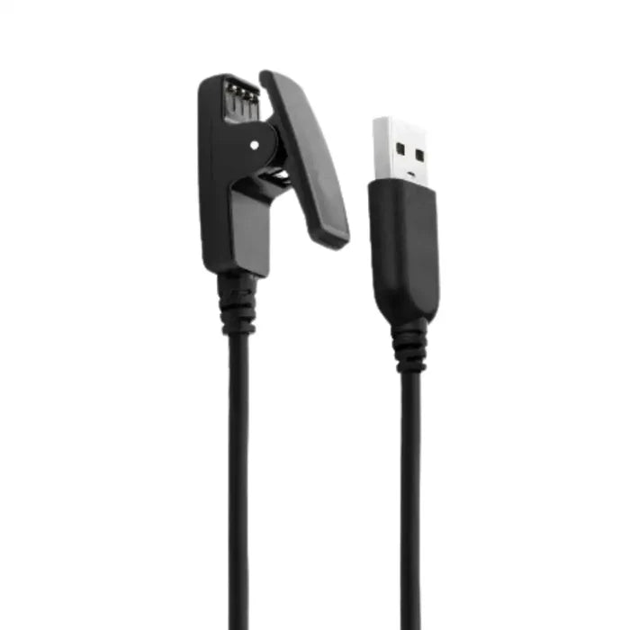 Habicare TWS USB charger compatible with Garmin Lily and Forerunner series smartwatches, showing a compact charging dock.