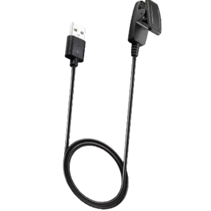 Habicare USB charger for Garmin Lily and Forerunner series watches, TWS style, with compact design and charging ports visible.