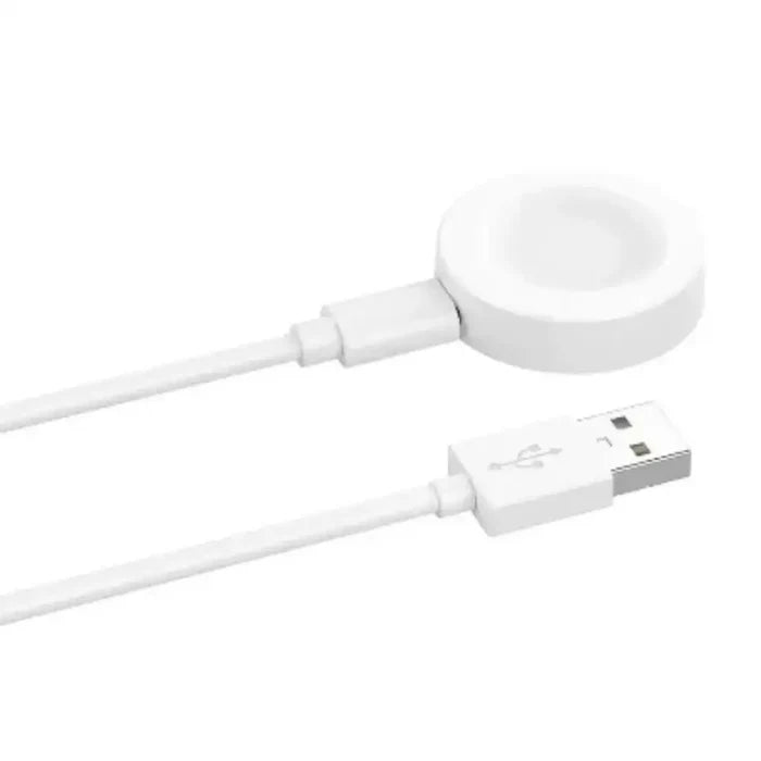 Habicare USB charging cable for Huawei Watch GT Series TWS smartwatches, showing the cable with connector and device charging port.