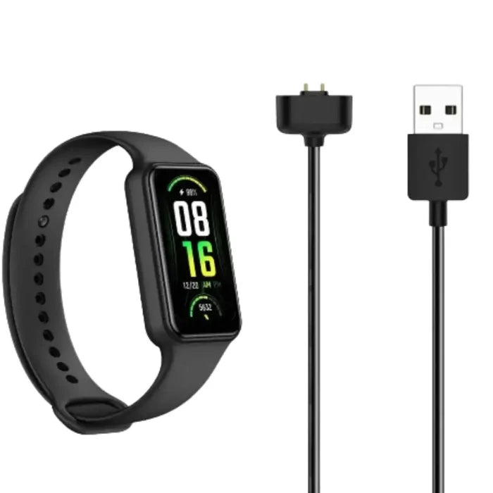 Habicare USB charging cradle for Amazfit Band 7, TWS charging dock with compact design and secure fit for easy device charging.
