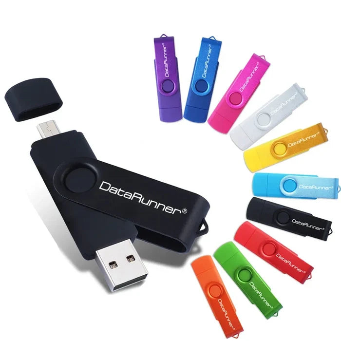 Habicare TWS USB flash drive with 8GB to 128GB storage for Android and PC, featuring a sleek design and compact size.