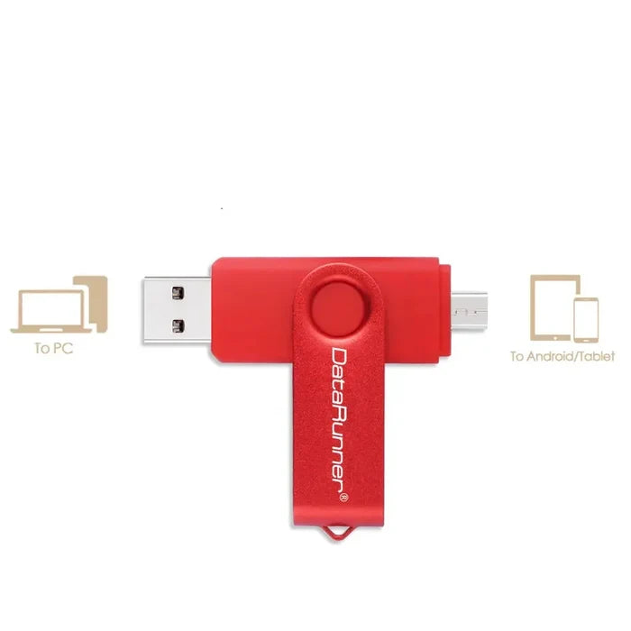 Habicare TWS USB flash drive for Android and PC, 8GB to 128GB storage, shown connected to a device in the image.