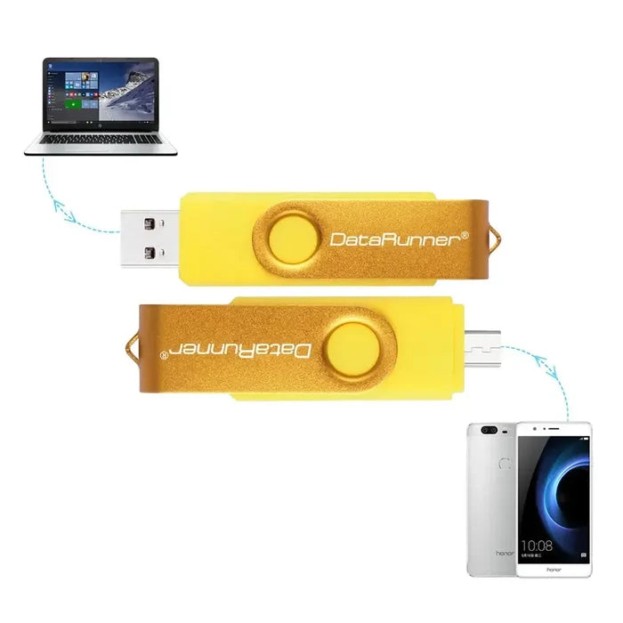 Habicare TWS USB flash drive for Android and PC, available in 8GB to 128GB, shown in image with sleek design and compact size.