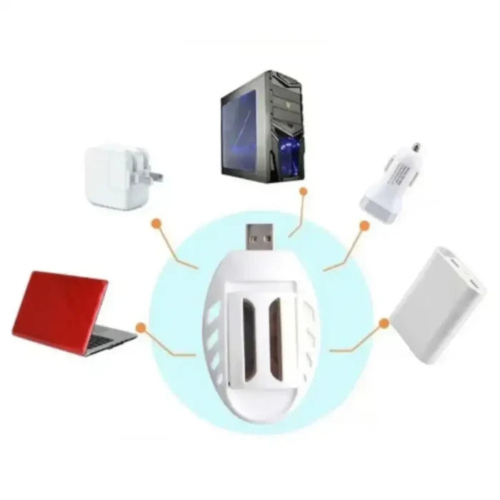 Habicare USB Mosquito Killer SS for home and outdoor use, insect repellent device with modern design and compact size.