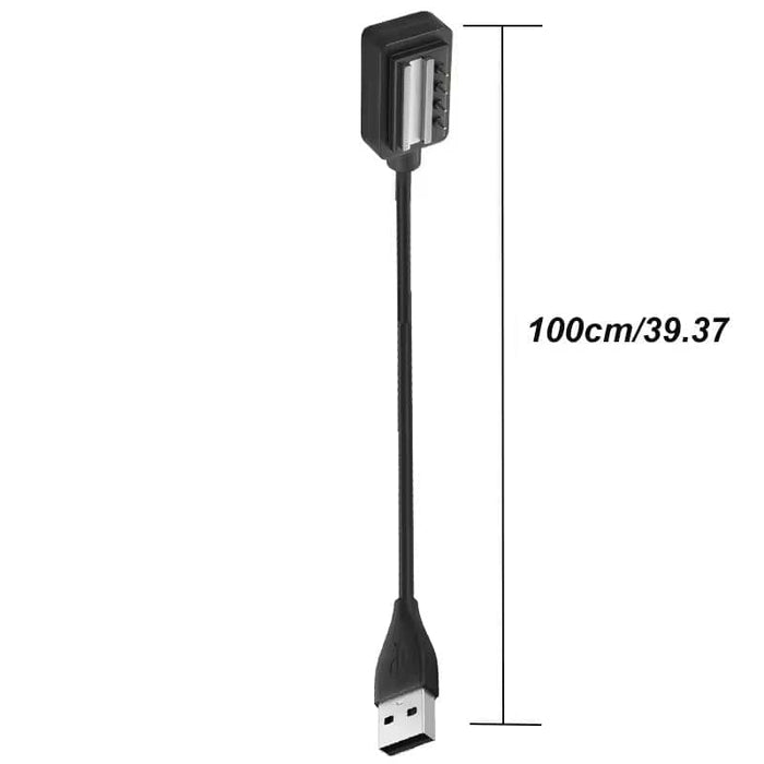 Black USB watch charger for Suunto 9, Ambit 4, Spartan, and D5 sports watches with USB-C cable.
