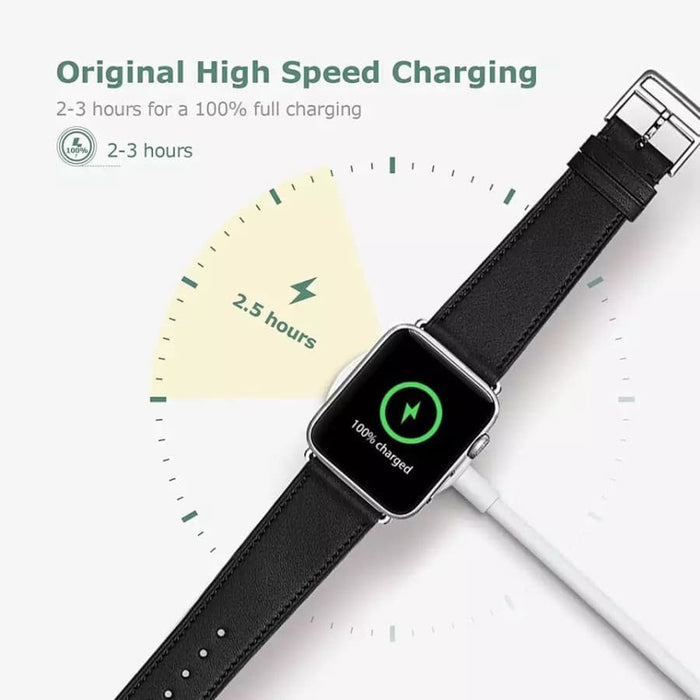 Wireless USB charger for Apple Watch by That Watch Shop, featuring a green design and compatible with Apple Watch models.