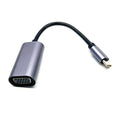 9eight5 USB 3.1-C Type-C to VGA adapter displaying connection ports for full HD 1080P video output.