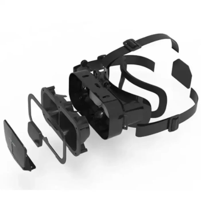 Habicare 9eight5 VR glasses for movies and gaming with adjustable straps and built-in support for controllers.