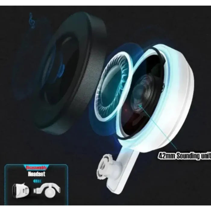Habicare 9eight5 VR glasses with IMAX view and 3D headset showcasing sleek design and adjustable straps for immersive virtual reality experience.
