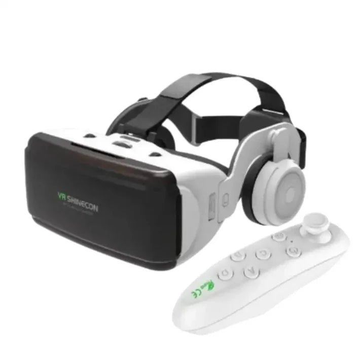 Habicare 9eight5 VR glasses with IMAX view and 3D headset design, featuring adjustable straps and immersive visual experience.
