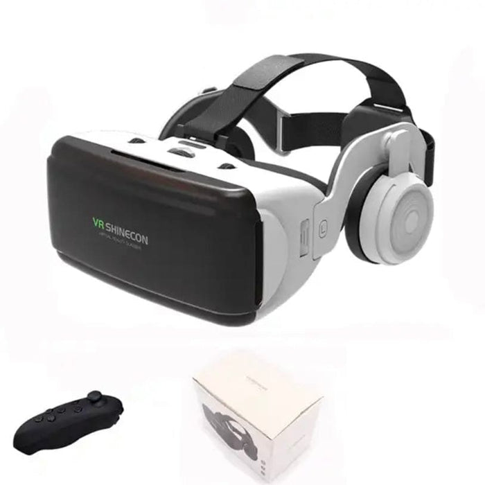 9eight5 VR goggles with remote control and headphones, electronic accessories for immersive virtual reality experiences