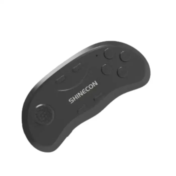 Habicare 9eight5 VR headset with wireless rocker for smartphones, showing the headset and controller in a close-up shot.