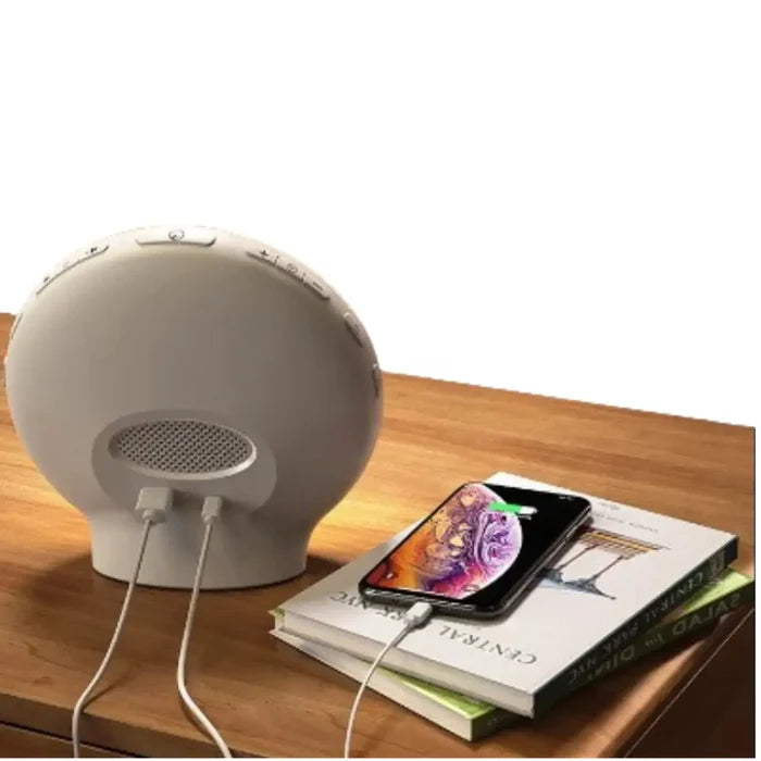 Habicare Wake-Up Light Alarm Clock with sunrise and sunset simulation, featuring a sleek design and adjustable brightness.