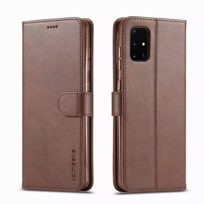 Samsung Galaxy A20/A30 wallet case by 9eight5 with card slots and protective cover, shown on a white background.