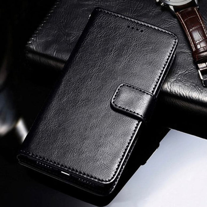9eight5 wallet case for Samsung Galaxy Xcover 5/5s, featuring card slots and protective cover in a sleek design.