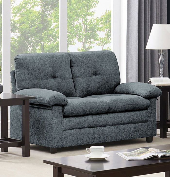 Two-seat Walton sofa from sue-e furniture featuring plush cushions and neutral fabric upholstery in a modern lounge setting.