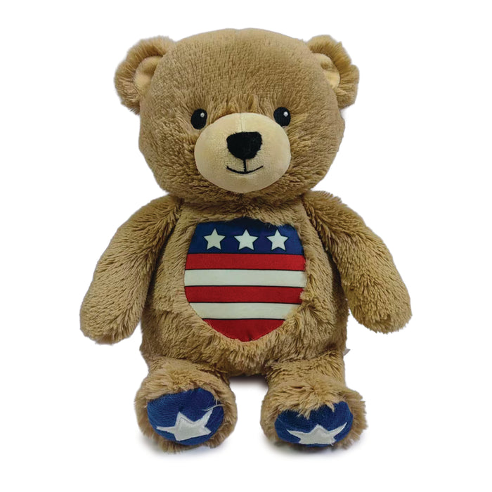 Warmies 13 Inch USA Bear Microwavable Plush Toy