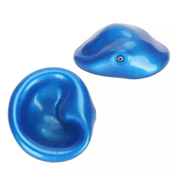 Blue plastic watch back cover remover tool with friction ball, used for opening watch cases, by That Watch Shop.