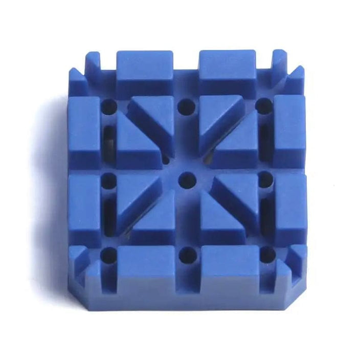 Blue watch band and bracelet holder for watch tools, designed to organize and store watch bands and jewelry securely.