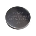 Two unbranded CR2450 lithium watch batteries in silver, suitable for various watch models, shown in a 2-pack.
