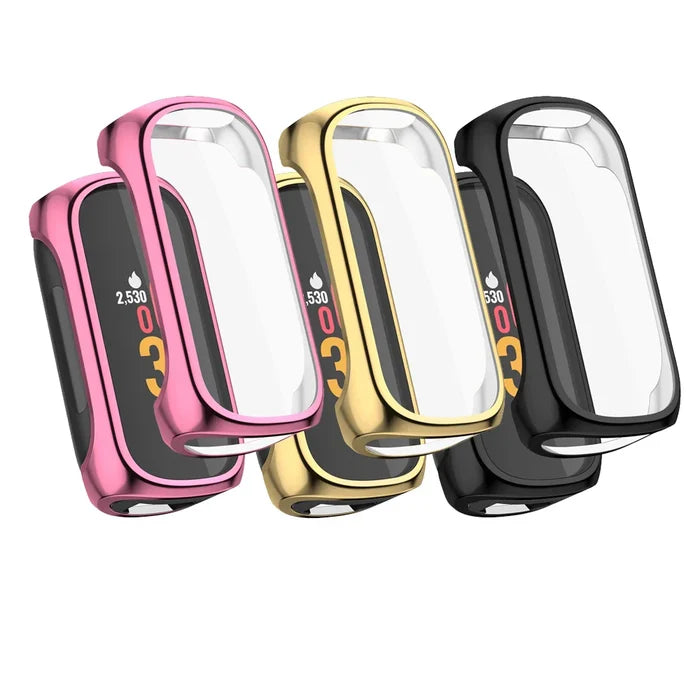 Habicare TWS watch case for Fitbit Inspire 2, protective accessory with sleek design and secure fit for fitness tracker.