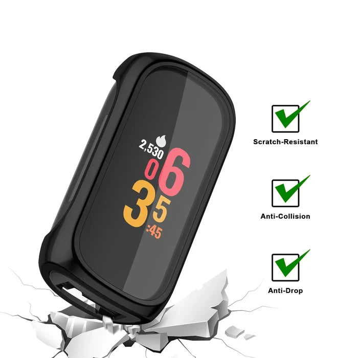 Habicare TWS watch case for Fitbit Inspire 2, protective accessory with sleek design, shown on a white background.