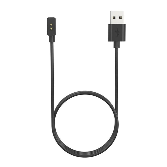 Black magnetic watch charger for Redmi Watch 3 Active, Watch 4, and Band 2, compatible with That Watch Shop accessories.
