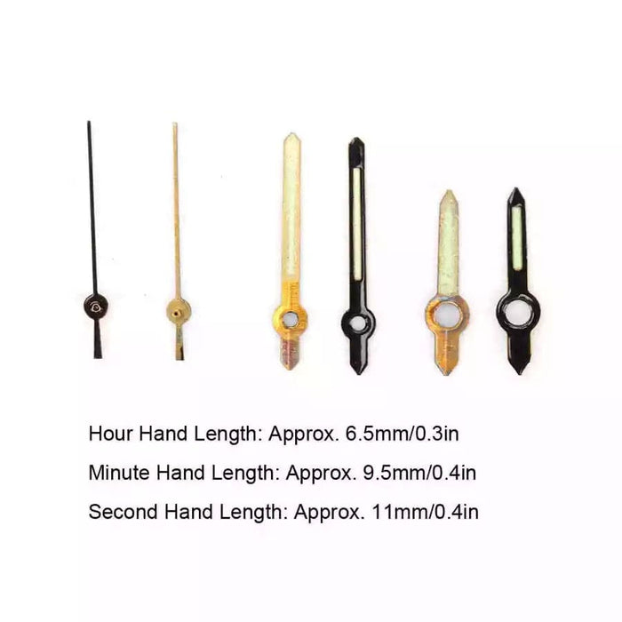 Set of 300 watch hour, minute, and second hands, compatible with various watch models, by That Watch Shop.