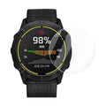 Black Garmin Enduro watch screen protector, durable and clear, designed to safeguard smartwatch display from scratches and impacts.