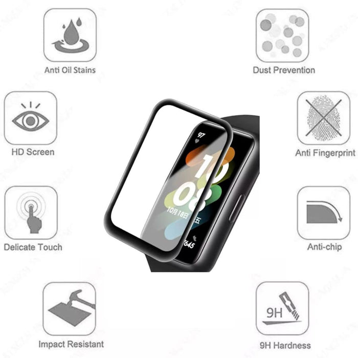 Samsung Galaxy Fit 3 watch screen protector by That Watch Shop, showing a clear protective film on the smartwatch display.