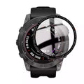 Black Garmin Fenix 6S/6S Pro watch screen protectors, pack of 2, designed to shield and preserve the watch display.