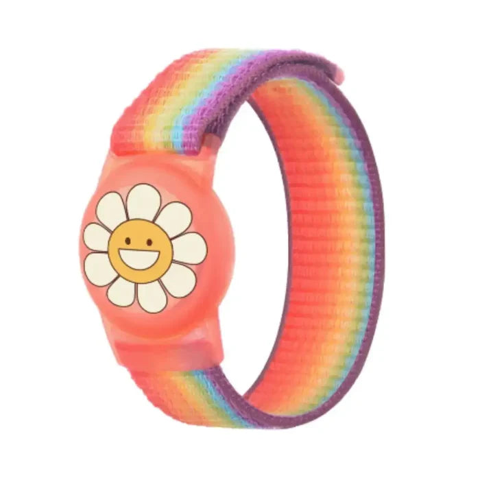 Habicare Waterproof Air Tag Bracelet for kids, a hidden silicone wristband designed for secure tracking and comfort.