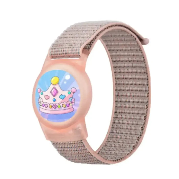 Waterproof Air Tag bracelet for kids by Habicare, a hidden silicone wristband designed for secure tracking and comfort.