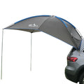 Habicare waterproof car rear shelter SS installed on vehicle, protecting the rear area from rain and weather elements.