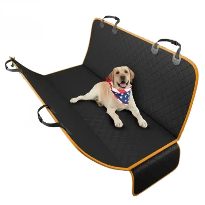 Habicare waterproof dog car hammock in two colors, durable SS material, protects car seats and keeps pets comfortable during travel.
