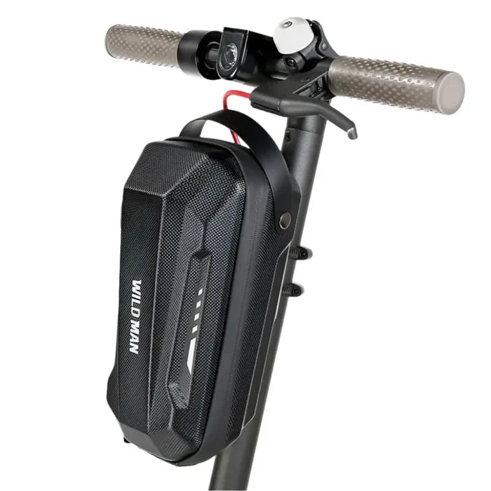 Habicare waterproof front storage box for e-scooters, showing secure, durable storage options with multiple types available.