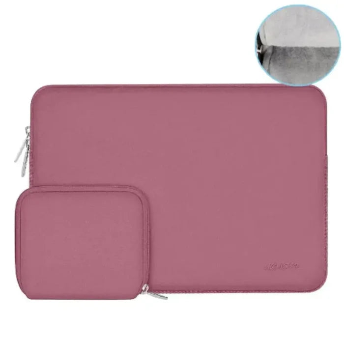 Habicare 9eight5 waterproof laptop case for MacBook and other brands, fits 11.6 to 13.3-inch models in various colors.