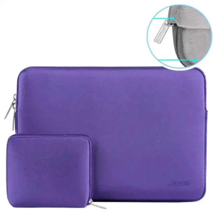 Habicare 9eight5 waterproof laptop case for MacBook and other brands, fits 14-16 inch models, available in 32 colors.