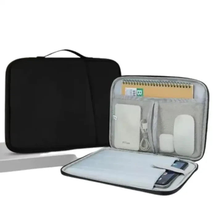 Waterproof 9eight5 Habicare laptop sleeve bag designed for MacBook, featuring durable material and snug fit for protection.