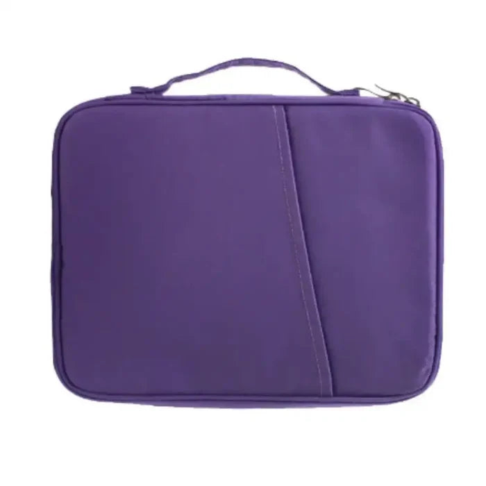 Black waterproof laptop sleeve for MacBook from 9eight5 by Habicare, designed to protect and carry your MacBook securely.