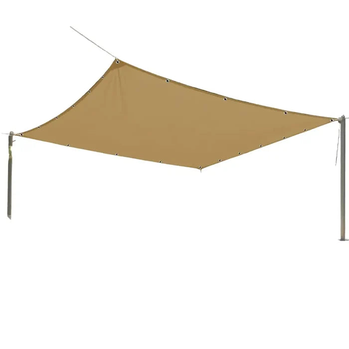 Habicare waterproof sunshade sail in square and rectangle shapes, available in four colors, providing outdoor shade and protection.
