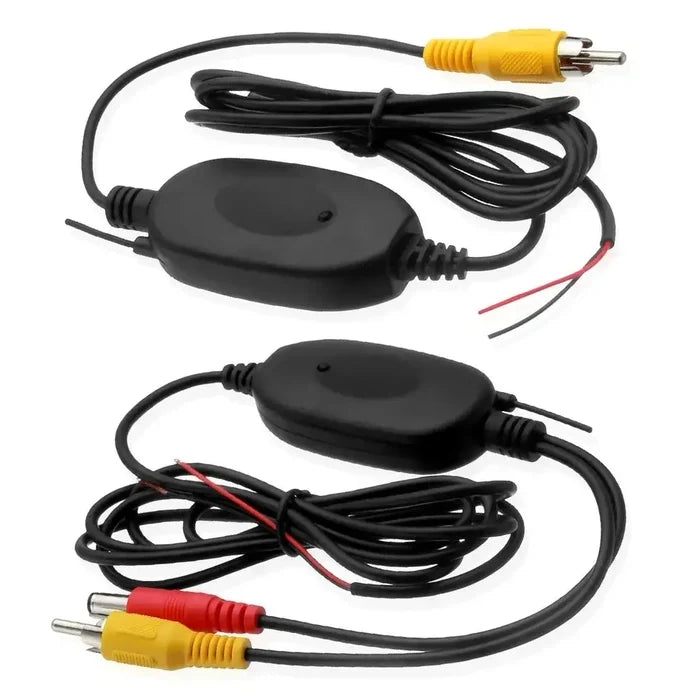 Wireless 4.3-inch rear view monitor and parking kit from Habicare, showing the display screen and parking assistance setup.